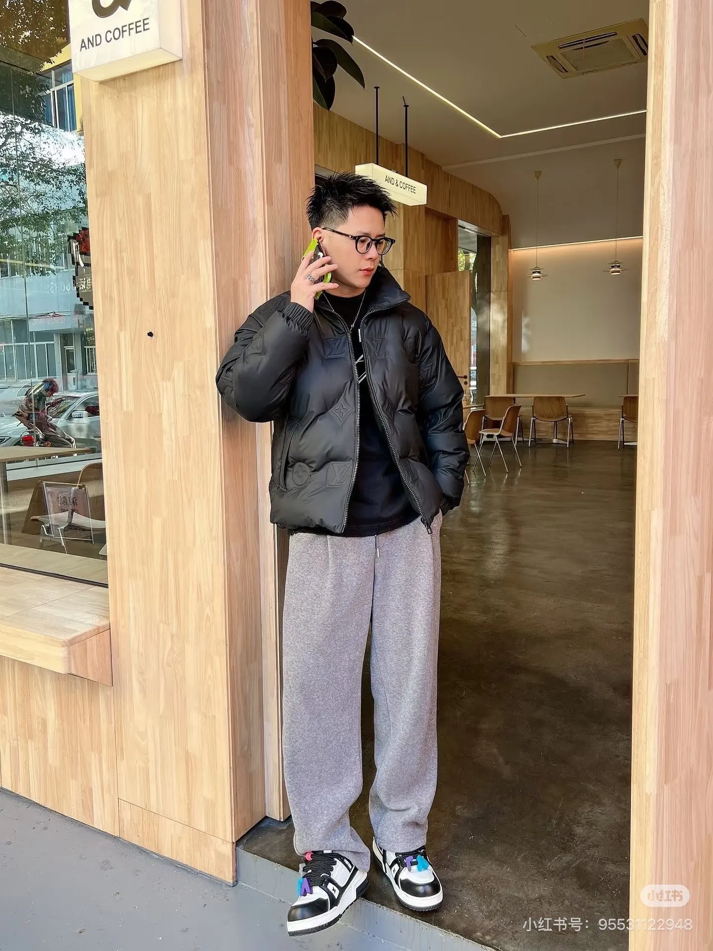 Louis Vuitton/Louis Vuitton embossed embossed down jacket